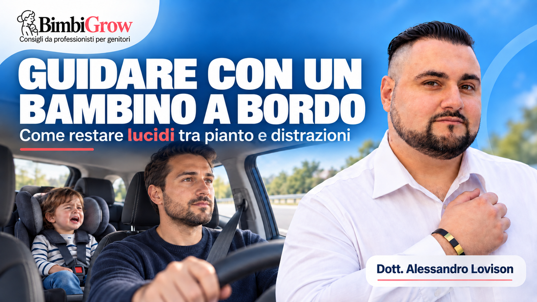 Guidare con un bambino a bordo: come restare lucidi tra pianto e distrazioni