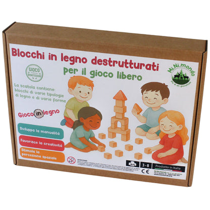 Blocchi in legno destrutturati - Mi.Ni.Mondo