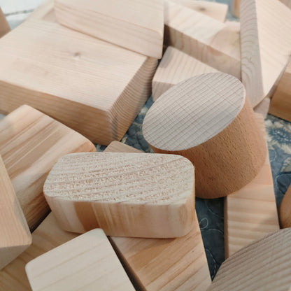 Blocchi in legno destrutturati - Mi.Ni.Mondo