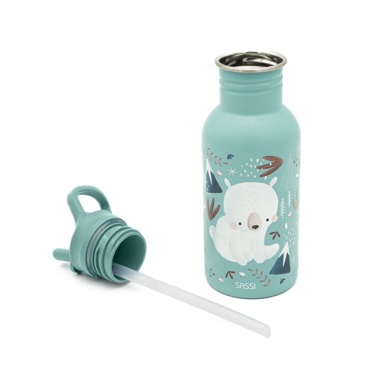 Borraccia in acciaio inox Orsetto Munchy 500 ml – Sassi Junior