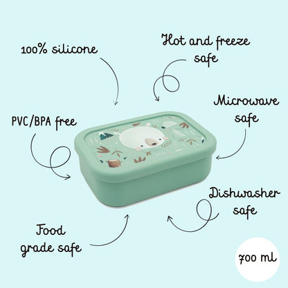 Porta merenda in silicone Orsetto Munchy – Sassi Junior