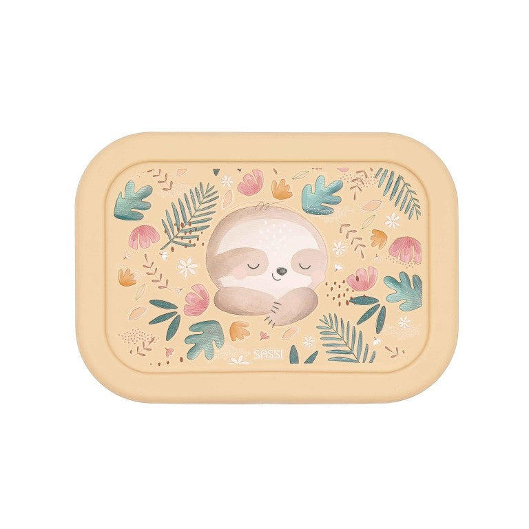 Porta merenda in silicone Bradipo Gnawy – Sassi Junior