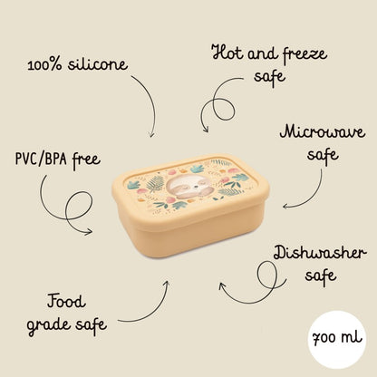 Porta merenda in silicone Bradipo Gnawy – Sassi Junior