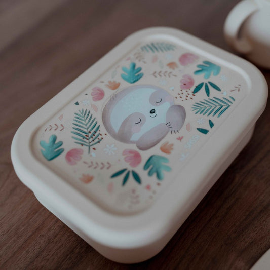 Porta merenda in silicone Bradipo Gnawy – Sassi Junior