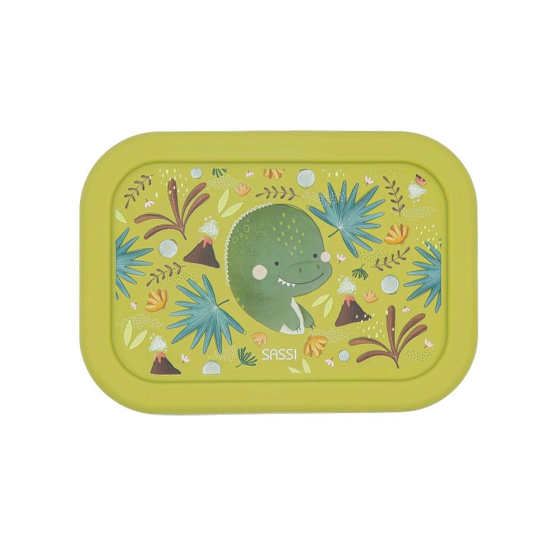 Porta merenda in silicone Dinosauro Cracky – Sassi Junior