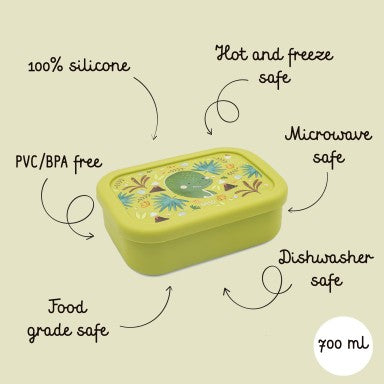 Porta merenda in silicone Dinosauro Cracky – Sassi Junior