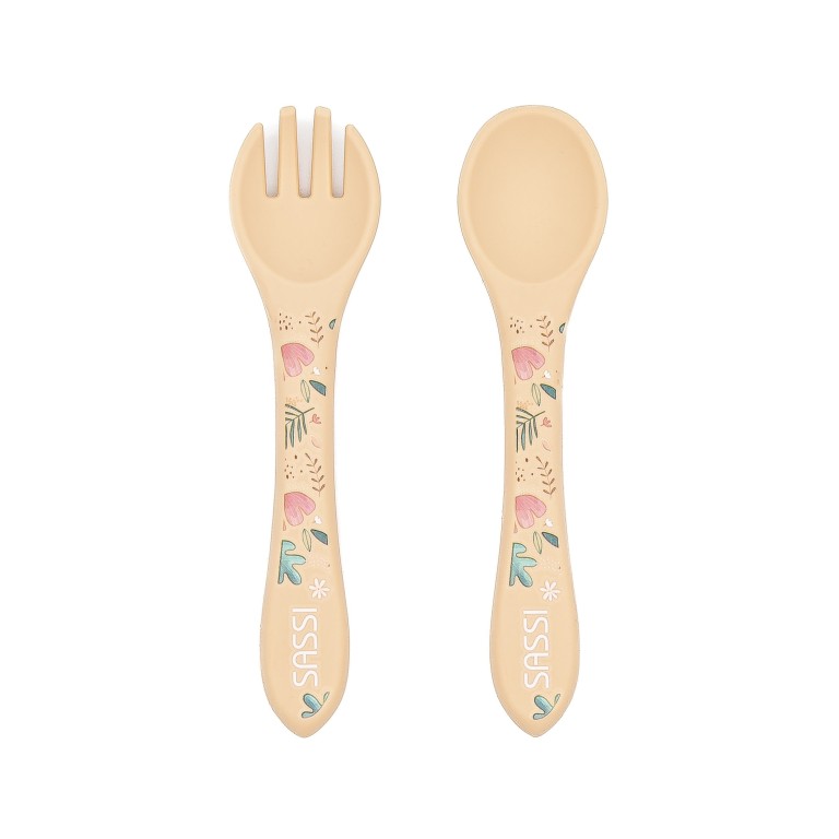 Set posate in silicone Bradipo Gnawy – Sassi Junior