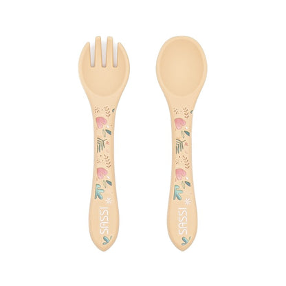 Set posate in silicone Bradipo Gnawy – Sassi Junior