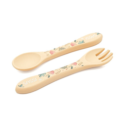 Set posate in silicone Bradipo Gnawy – Sassi Junior