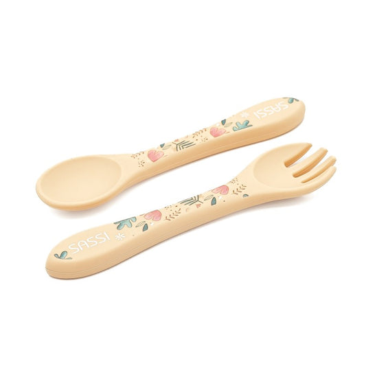 Set posate in silicone Bradipo Gnawy – Sassi Junior